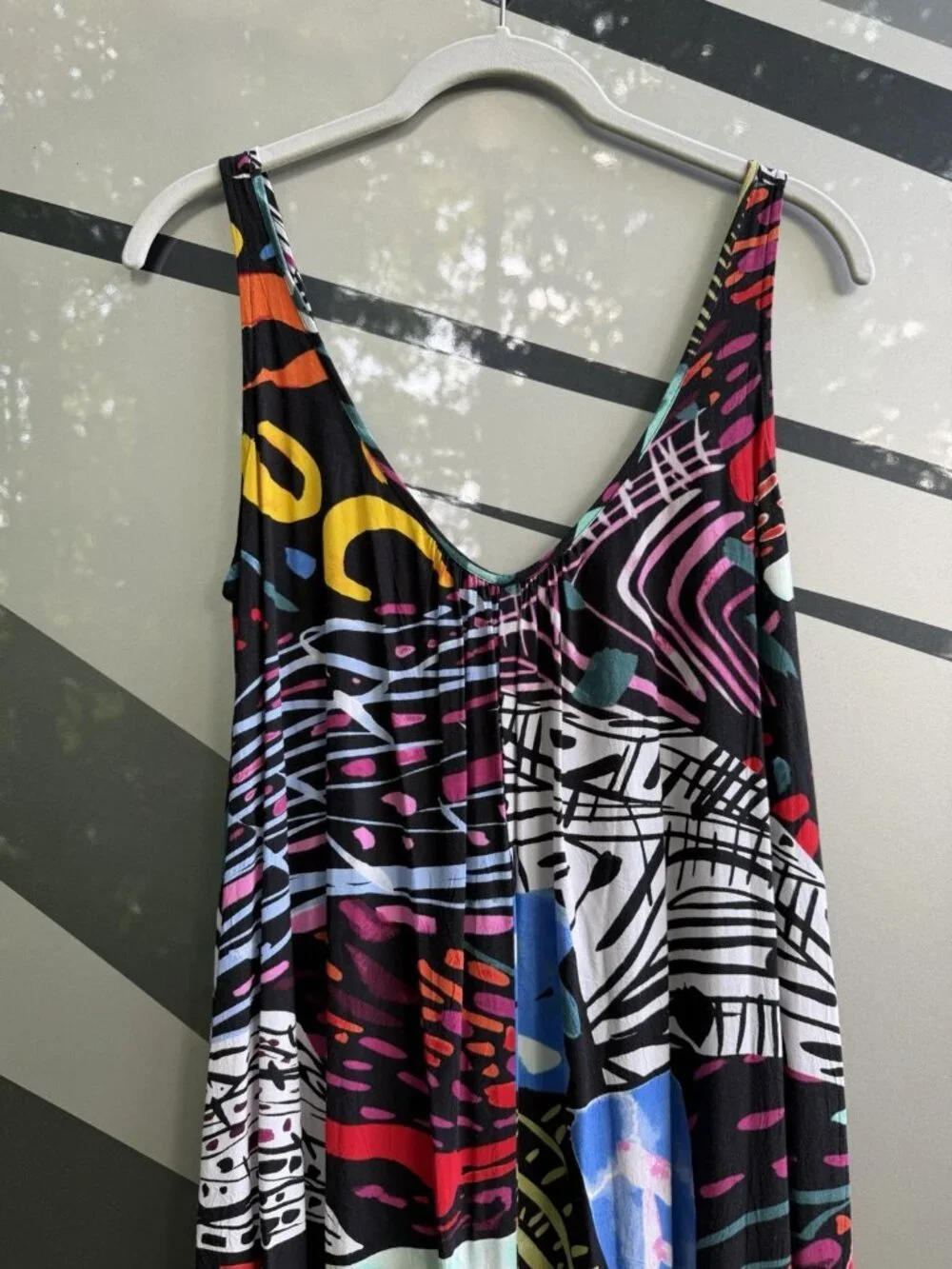 Vintage Y2K JAMS WORLD colorful graffiti graphic ILLUSION romper hawaiian S